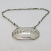 George III Sterling Silver Small Brandy Tot Decanter Label Antique 1802 London