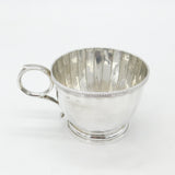 Sterling Silver Fluted Pattern Christening Mug or Teacup 1924 Birmingham Antique