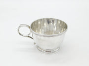 Sterling Silver Fluted Pattern Christening Mug or Teacup 1924 Birmingham Antique