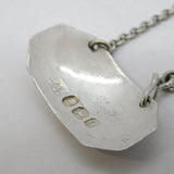George III Sterling Silver Small Brandy Tot Decanter Label Antique 1802 London