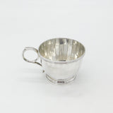Sterling Silver Fluted Pattern Christening Mug or Teacup 1924 Birmingham Antique