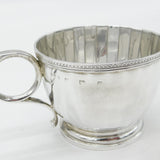 Sterling Silver Fluted Pattern Christening Mug or Teacup 1924 Birmingham Antique