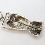 Sterling Silver Figa Hand Keys to the City Brooch Vintage 1957 Birmingham