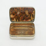George III Scottish Perth Sterling Silver Agate Topped Snuff Box Antique c1800
