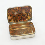 George III Scottish Perth Sterling Silver Agate Topped Snuff Box Antique c1800