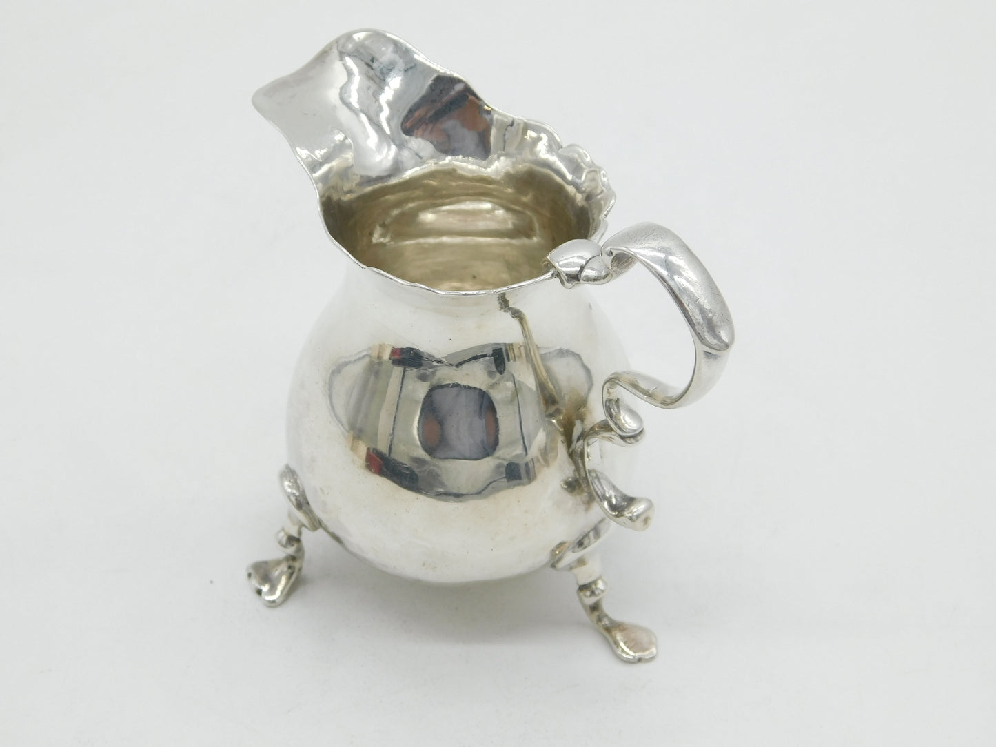 George II Sterling Silver Baluster Cream Jug Antique 1750 London