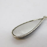 Sterling Silver Morpho Butterfly Wing Perched Robin Pendant Antique c1920