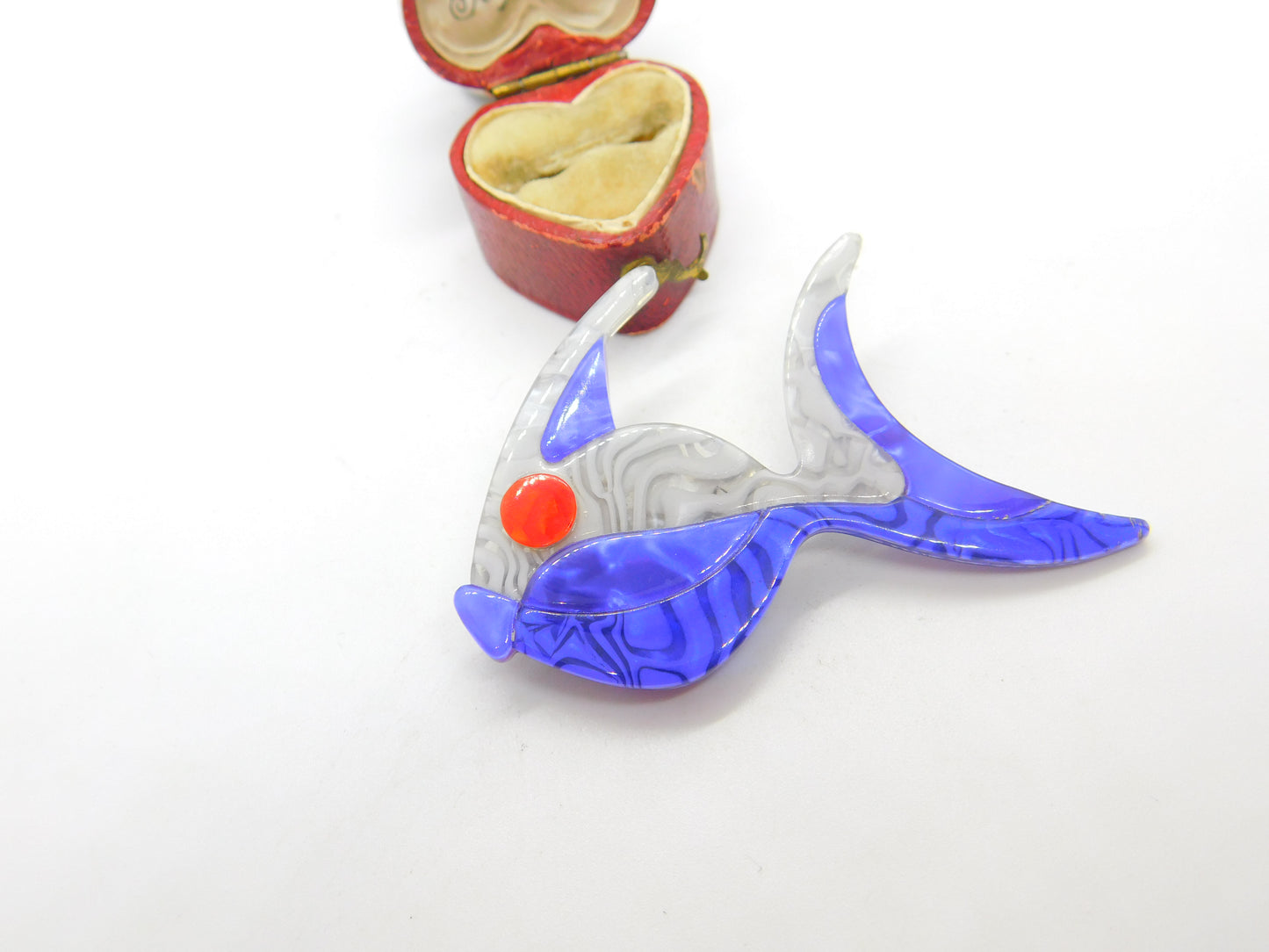 Colourful Fish Lea Stein Paris Brooch Pin Vintage c1960