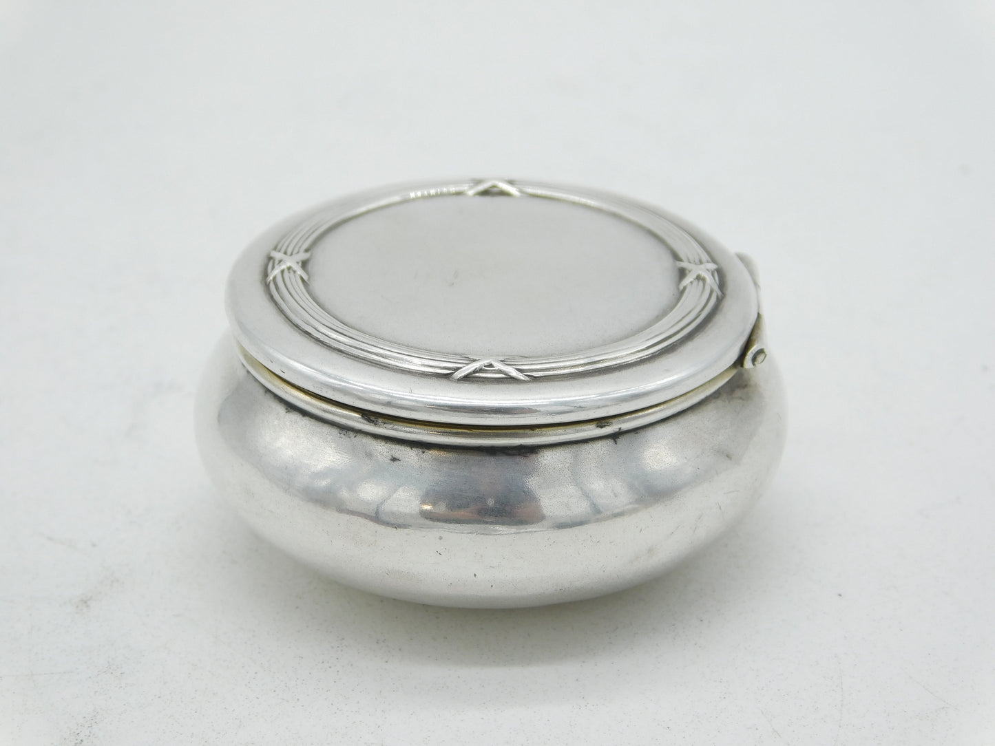 19th Century Russian .84 Silver Oval Snuff or Tobacco Box Antique c1900