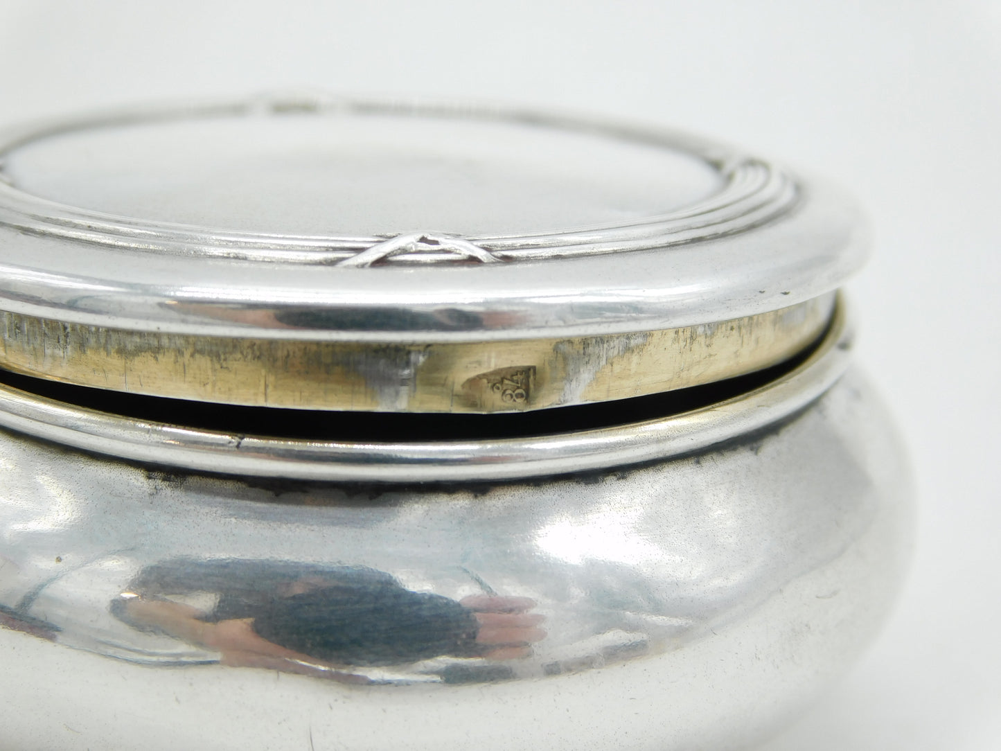 19th Century Russian .84 Silver Oval Snuff or Tobacco Box Antique c1900