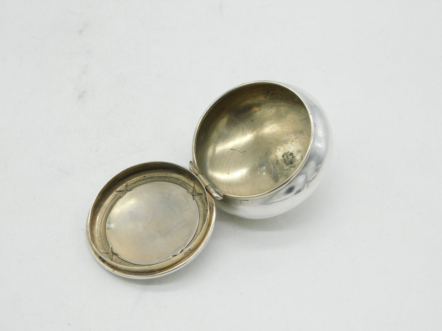 19th Century Russian .84 Silver Oval Snuff or Tobacco Box Antique c1900