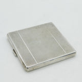 Sterling Silver Cigarette Case Thai Royal Family Crest Antique 1936 Birmingham