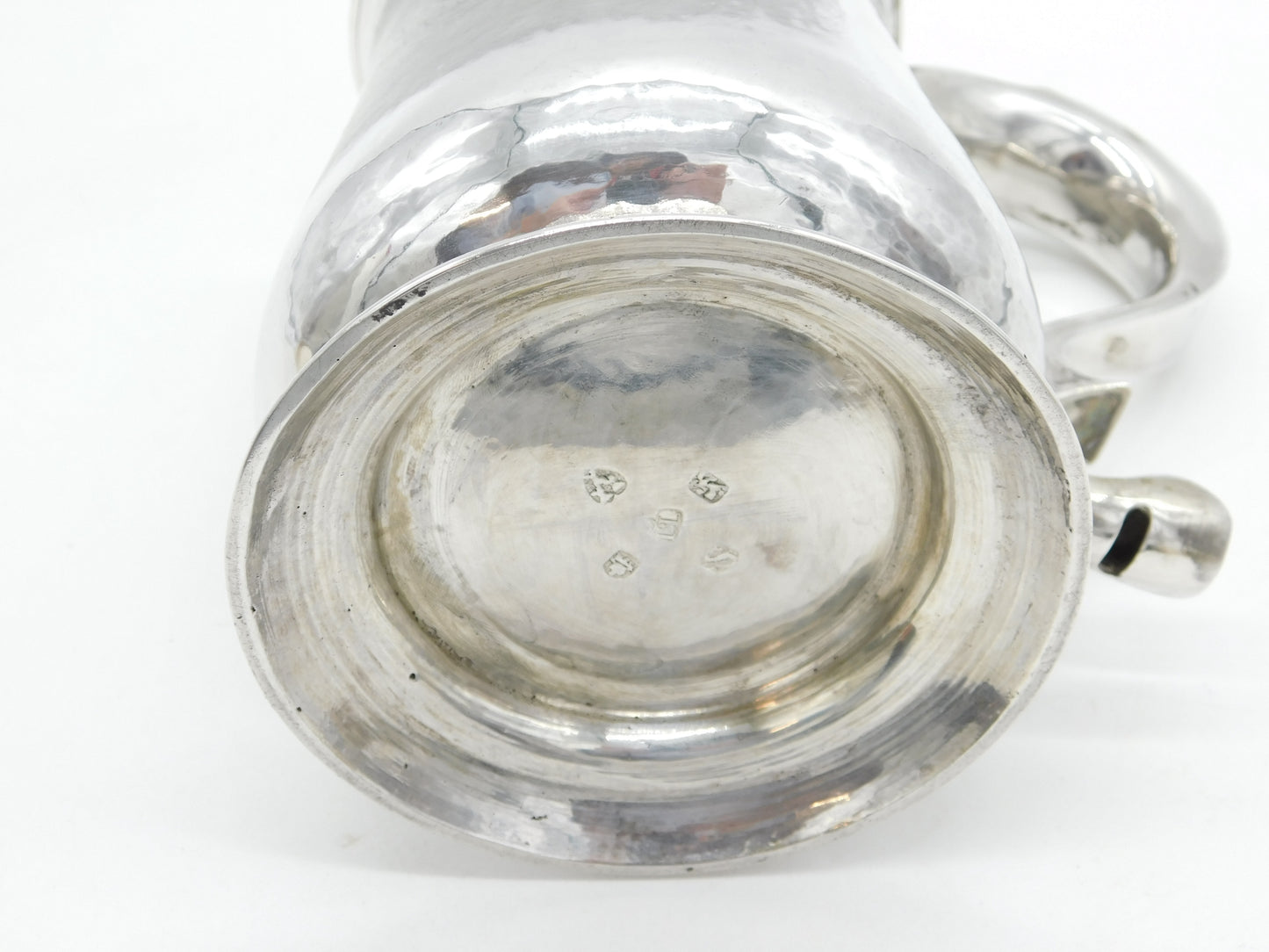 George II Newcastle Large Sterling Silver Whistle Handle Tankard Antique 1757