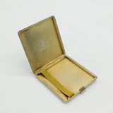 Sterling Silver Cigarette Case Thai Royal Family Crest Antique 1936 Birmingham