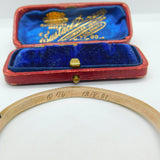 Austro-Hungarian 9ct Gold Bohemian Garnet Set Floral Bangle Antique c1860 Victorian