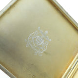 Sterling Silver Cigarette Case Thai Royal Family Crest Antique 1936 Birmingham