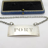 Scottish Victorian Sterling Silver Port Decanter Label Glasgow c1855 James Ross