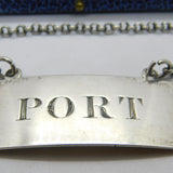 Scottish Victorian Sterling Silver Port Decanter Label Glasgow c1855 James Ross