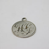Victorian Sterling Silver Threepence Coin Love Token Charm Antique c1880