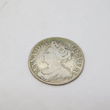 Queen Anne Early Milled Silver Shilling Coin Antique 1711 Fair Condition