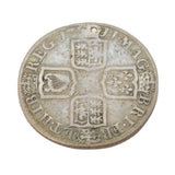 Queen Anne Early Milled Silver Shilling Coin Antique 1711 Fair Condition