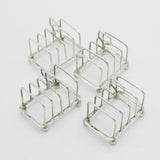 Set of Four Sterling Silver Toast Racks Antique 1919 Sheffield Art Deco