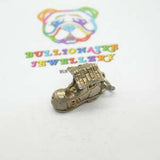 Sterling Silver & Enamel 'Family In The Shoe' Charm Vintage c1960