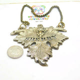 Silver Plated Grape Leaf Sherry Decanter Label Victorian c1880