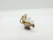 Sterling Silver Nuvo Coloured Enamel Genie in a Lamp Charm Pendant Mid-Century c