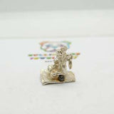 Sterling Silver Aladdin on His Magic Flying Carpet Charm Pendant Vintage c1970
