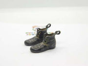 Nickel Pair of Boots Charm Pendant Victorian c1860