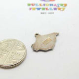 Sterling Silver & Blue Enamel Isle Of White Charm Vintage c1960