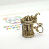 Sterling Silver Openable German-Style Beer Tankard  Charm Vintage c1970