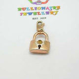 Sterling Silver 'Milano Charms' Lock & Clasp Pendant Vintage c1980