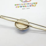 Sterling Silver Morpho Butterfly Wing Tie Pin Brooch Art Deco c1920