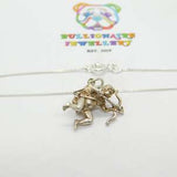 Sterling Silver Sagittarius The Archer Pendant Necklace Vintage c1970