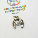 Sterling Silver Good Luck Horseshoe Charm Pendant Vintage c1970