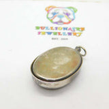 Sterling Silver Preserved Sweet Violet Pendant Mid-Century c1950