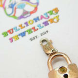 Sterling Silver 'Milano Charms' Lock & Clasp Pendant Vintage c1980
