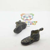 Nickel Pair of Boots Charm Pendant Victorian c1860
