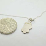 Sterling Silver & Enamel German Lady Necklace Vintage c1970