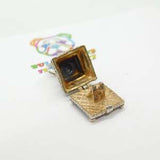 Sterling Silver Openable 'Couple In The Cake' Charm Vintage c1970