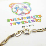 Sterling Silver S-Link Triple Plaited Bracelet Vintage c1970