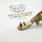 Sterling Silver & Enamel Wedding Ceremony Charm Vintage c1970