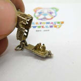 Sterling Silver Opening 'Couple In Church' Charm Vintage c1960