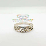 Sterling Silver Floral Cut-Out Ring Vintage c1970