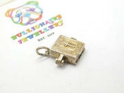 Sterling Silver Lords Prayer Bible Nuvo Charm Vintage c1970