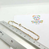 Sterling Silver S-Link Triple Plaited Bracelet Vintage c1970