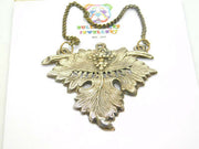 Silver Plated Grape Leaf Sherry Decanter Label Victorian c1880