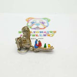 Sterling Silver & Enamel 'Family In The Shoe' Charm Vintage c1960